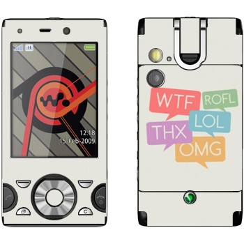   «WTF, ROFL, THX, LOL, OMG»   Sony Ericsson W995