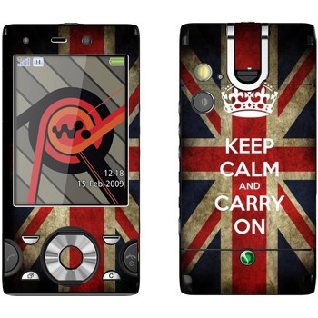   «Keep calm and carry on»   Sony Ericsson W995