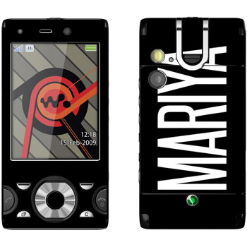   «Mariya»   Sony Ericsson W995