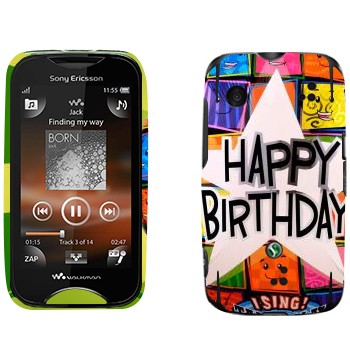   «  Happy birthday»   Sony Ericsson WT13i Mix Walkman