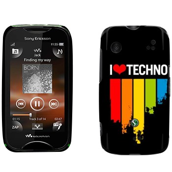   «I love techno»   Sony Ericsson WT13i Mix Walkman