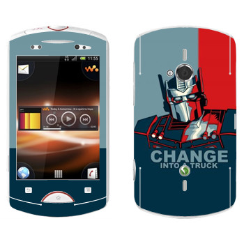   « : Change into a truck»   Sony Ericsson WT19i Live With Walkman