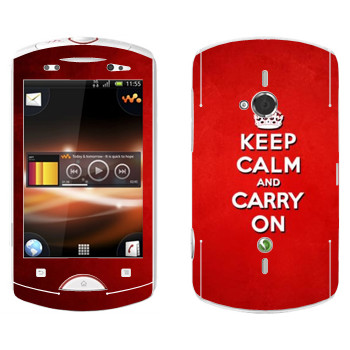   «Keep calm and carry on - »   Sony Ericsson WT19i Live With Walkman