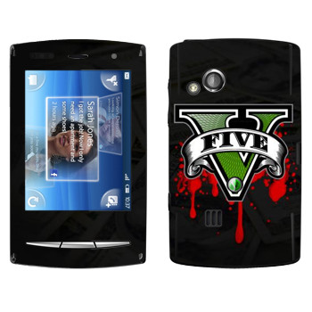   «GTA 5 - logo blood»   Sony Ericsson X10 Xperia Mini Pro