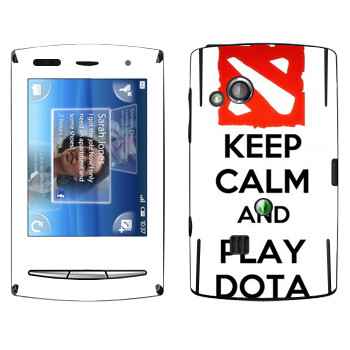   «Keep calm and Play DOTA»   Sony Ericsson X10 Xperia Mini Pro