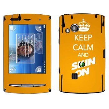   «Keep calm and Skinon»   Sony Ericsson X10 Xperia Mini Pro