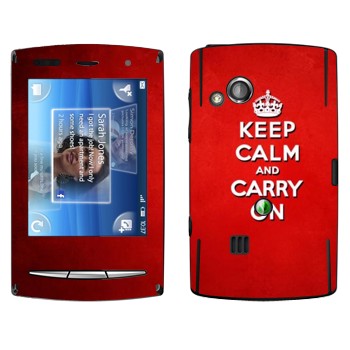   «Keep calm and carry on - »   Sony Ericsson X10 Xperia Mini Pro