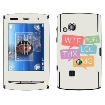   «WTF, ROFL, THX, LOL, OMG»   Sony Ericsson X10 Xperia Mini Pro
