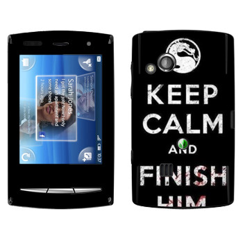   «Keep calm and Finish him Mortal Kombat»   Sony Ericsson X10 Xperia Mini Pro