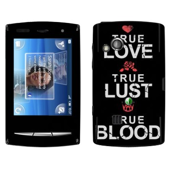   «True Love - True Lust - True Blood»   Sony Ericsson X10 Xperia Mini Pro