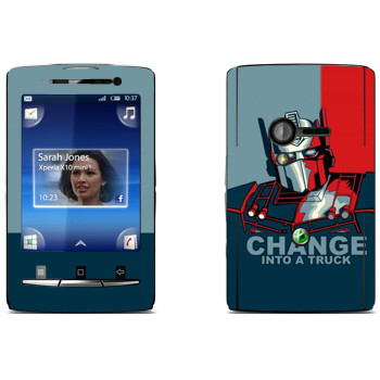   « : Change into a truck»   Sony Ericsson X10 Xperia Mini
