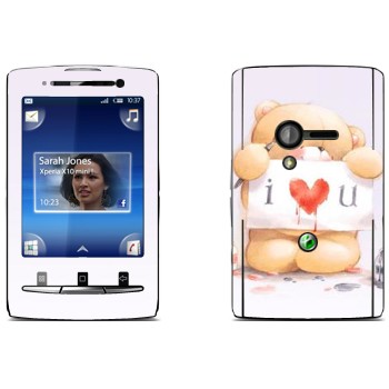   «  - I love You»   Sony Ericsson X10 Xperia Mini