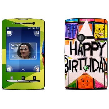   «  Happy birthday»   Sony Ericsson X10 Xperia Mini