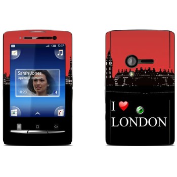   «I love London»   Sony Ericsson X10 Xperia Mini