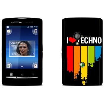   «I love techno»   Sony Ericsson X10 Xperia Mini