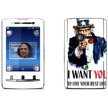   « : I want you!»   Sony Ericsson X10 Xperia Mini