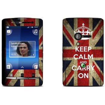   «Keep calm and carry on»   Sony Ericsson X10 Xperia Mini
