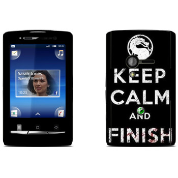   «Keep calm and Finish him Mortal Kombat»   Sony Ericsson X10 Xperia Mini