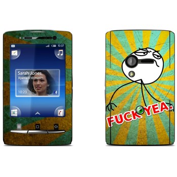   «Fuck yea»   Sony Ericsson X10 Xperia Mini