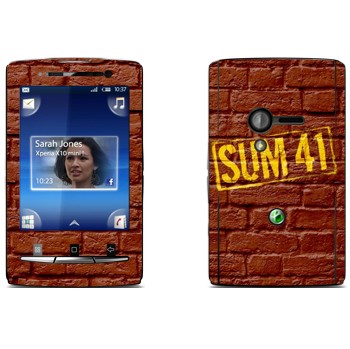   «- Sum 41»   Sony Ericsson X10 Xperia Mini