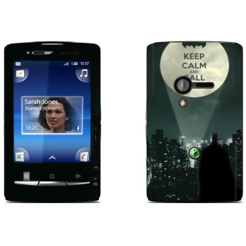   «Keep calm and call Batman»   Sony Ericsson X10 Xperia Mini