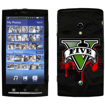   «GTA 5 - logo blood»   Sony Ericsson X10 Xperia