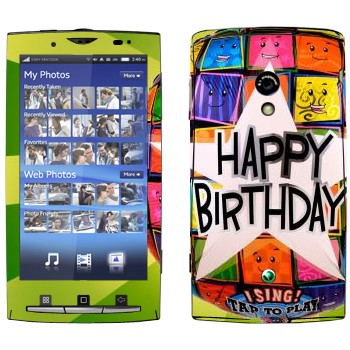   «  Happy birthday»   Sony Ericsson X10 Xperia