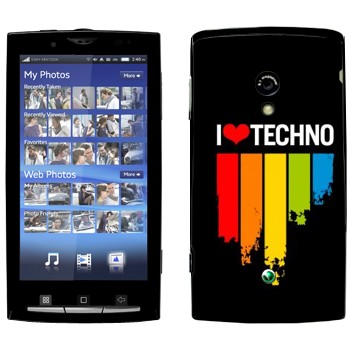   «I love techno»   Sony Ericsson X10 Xperia