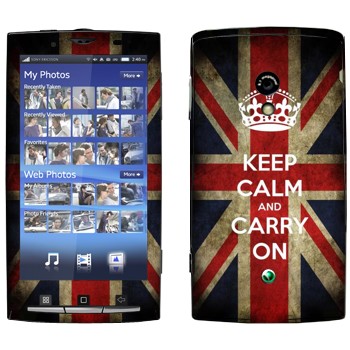   «Keep calm and carry on»   Sony Ericsson X10 Xperia