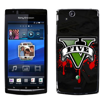   «GTA 5 - logo blood»   Sony Ericsson X12 Xperia Arc (Anzu)