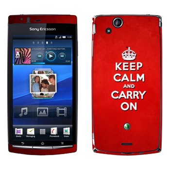   «Keep calm and carry on - »   Sony Ericsson X12 Xperia Arc (Anzu)