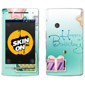   «Happy birthday»   Sony Ericsson X8 Xperia