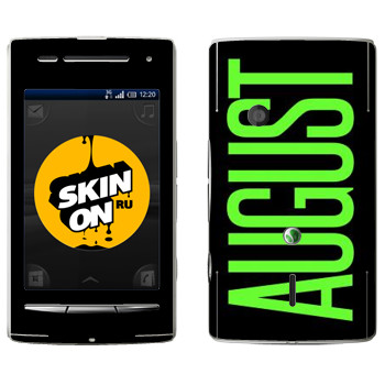   «August»   Sony Ericsson X8 Xperia