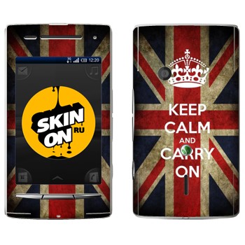   «Keep calm and carry on»   Sony Ericsson X8 Xperia