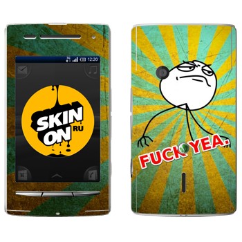   «Fuck yea»   Sony Ericsson X8 Xperia