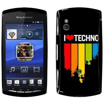   «I love techno»   Sony Ericsson Xperia Play