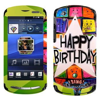   «  Happy birthday»   Sony Ericsson Xperia Pro
