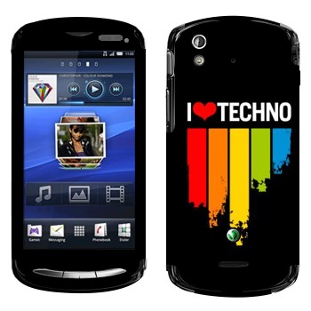   «I love techno»   Sony Ericsson Xperia Pro