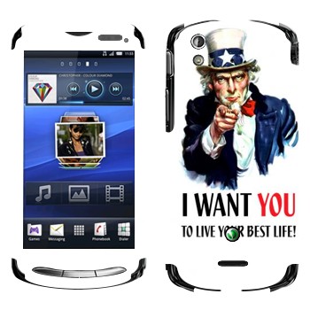   « : I want you!»   Sony Ericsson Xperia Pro