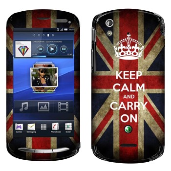   «Keep calm and carry on»   Sony Ericsson Xperia Pro