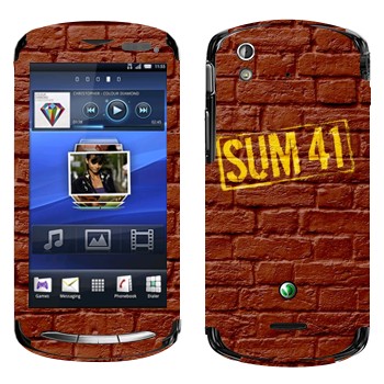   «- Sum 41»   Sony Ericsson Xperia Pro