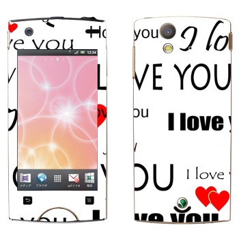   «I Love You -   »   Sony Ericsson Xperia Ray