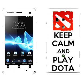   «Keep calm and Play DOTA»   Sony Xperia Acro S