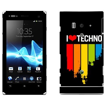   «I love techno»   Sony Xperia Acro S