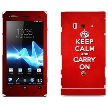   «Keep calm and carry on - »   Sony Xperia Acro S
