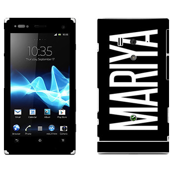   «Mariya»   Sony Xperia Acro S