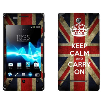   «Keep calm and carry on»   Sony Xperia E/Xperia E Dual
