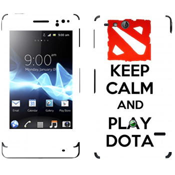   «Keep calm and Play DOTA»   Sony Xperia Go