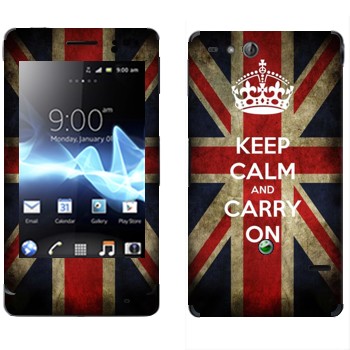   «Keep calm and carry on»   Sony Xperia Go