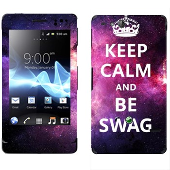   «Keep Calm and be SWAG»   Sony Xperia Go